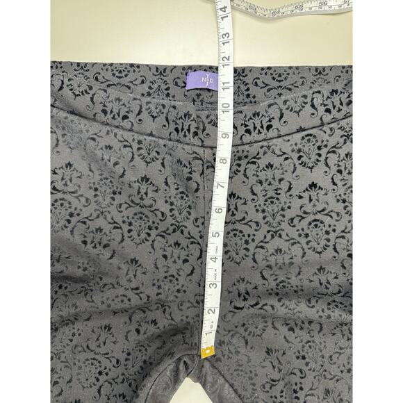 NYDJ Womens Velvet Burnout Legging Pull On Pants Fairy Grunge 6 Black Whimsigoth - Picture 7 of 13